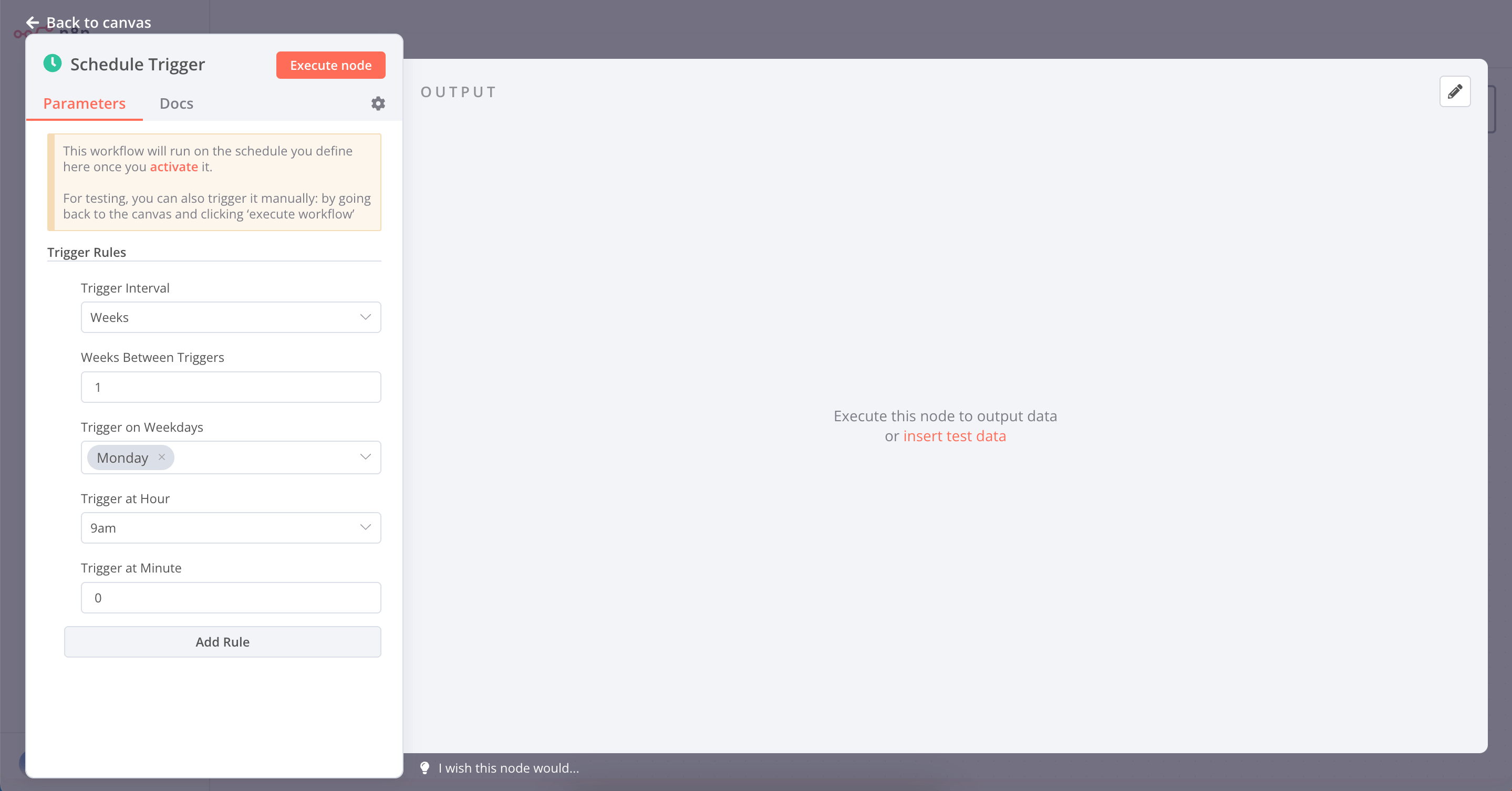 Schedule Trigger Node