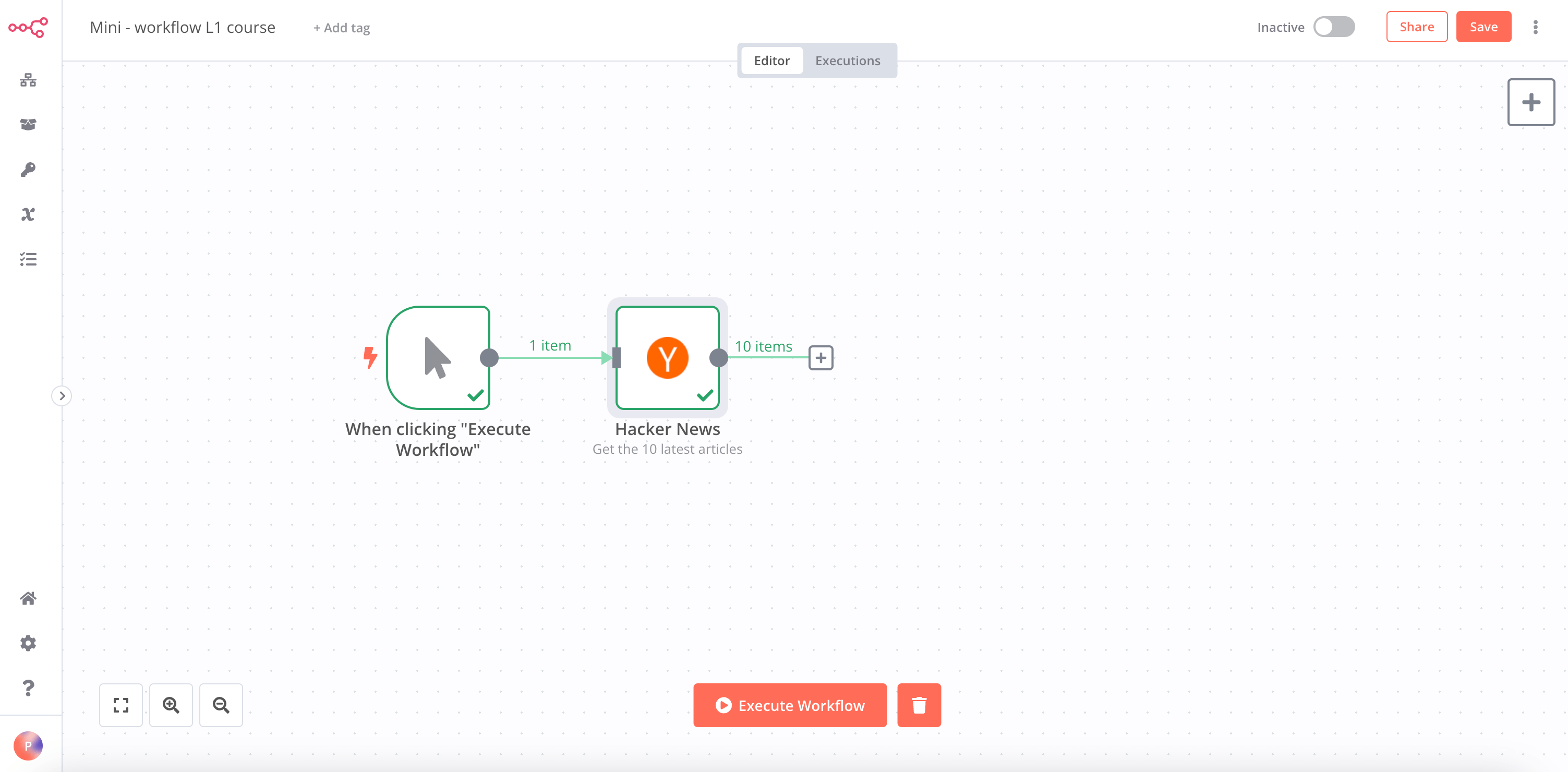Successfully executed workflow